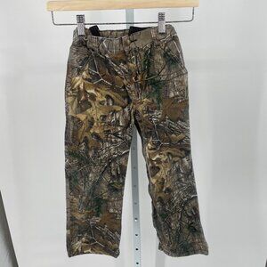 Carhartt Realtree Camo Carpenter Pants (Youth 7) Adjustable Waist Duck Canvas
